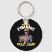 Trout Fishing Make Fishing Great Again Trump Won 2 Schlüsselanhänger (Vorderseite)