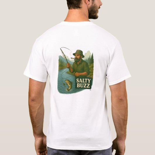 Trout Fishing Salty buzz T-Shirt (Rückseite)