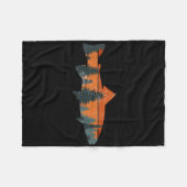 Trout Fly Fishing Nature Outdoor Fisherman Gift Fleecedecke (Vorderseite (Horizontal))