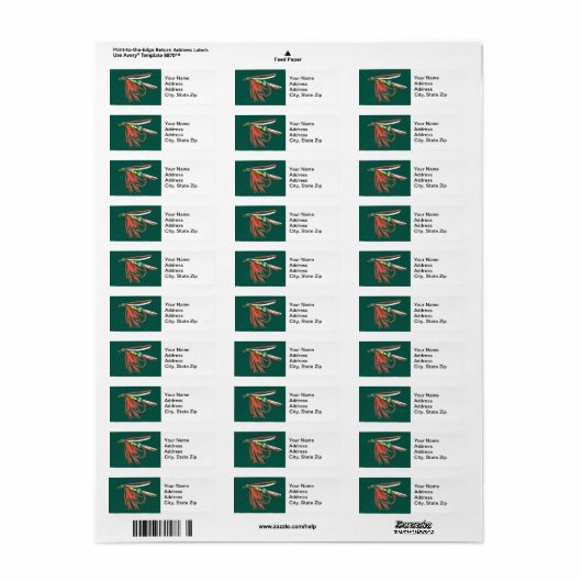 Trout Fly-Rücksendeadresse (Vorne)