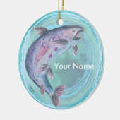 Trout Gewürznelke Keramik Ornament (Links)