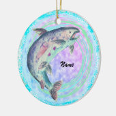 Trout Gewürznelke Keramik Ornament (Links)