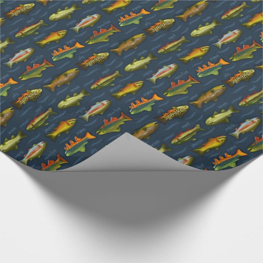 Trout Gift Wrap Geschenkpapier (Ecke)