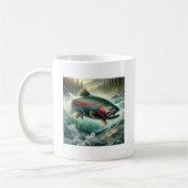 Trout Illustration Kaffeetasse (Links)