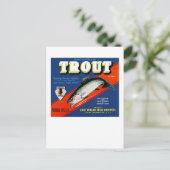 Trout-Marke Postkarte (Stehend Vorderseite)