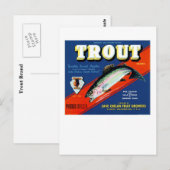 Trout-Marke Postkarte (Vorne/Hinten)