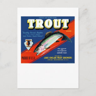 Trout-Marke Postkarte
