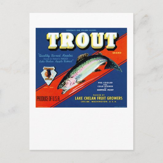 Trout-Marke Postkarte (Vorderseite)