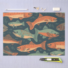 Trout Pattern Seidenpapier