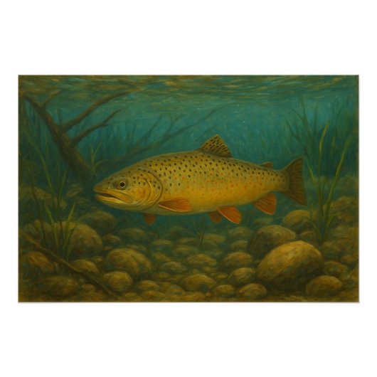 Trout Poster Print (Vorderseite)