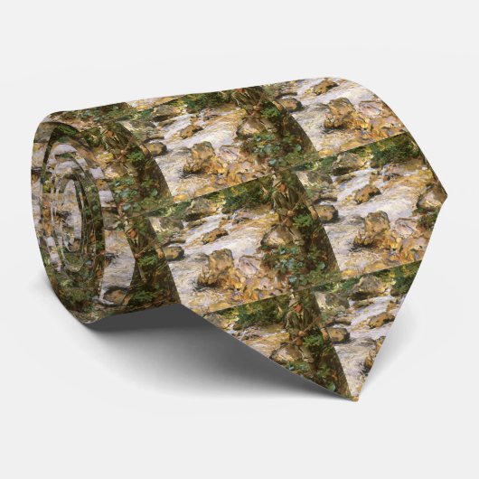 Trout Stream in Tirol von John Singer Sargent Krawatte (Gerollt)