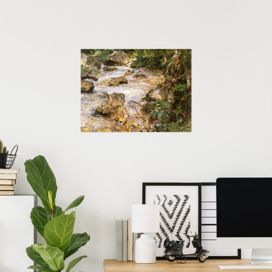 Trout Stream in Tirol von John Singer Sargent Poster (Heimbüro)