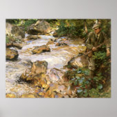 Trout Stream in Tirol von John Singer Sargent Poster (Vorne)