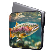 Trout Thema Elektronik-Bag Laptopschutzhülle (Vorderseite Links)