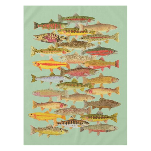 Trout Tischdecke (Vorderseite)