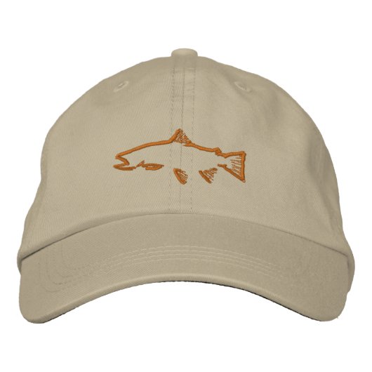 Trout Tracker Störhut - Khaki Bestickte Kappe (Vorderseite)