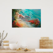 Trouvaille Meerjungfrau Poster (Küche)