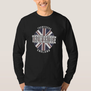 Trowbridge England, Vintage englische Flagge Premi T-Shirt