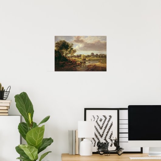 Trowse Meadows, bei Norwich, 1828 Poster (Heimbüro)