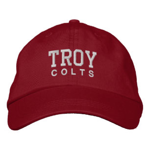 Troy High School bestickter Baseballhut Bestickte Baseballkappe