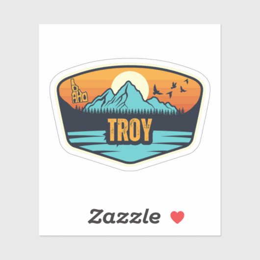 Troy, Idaho Aufkleber (Blatt)