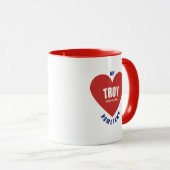 Troy Michigan Heimat Kaffee Tasse (VorderseiteRechts)