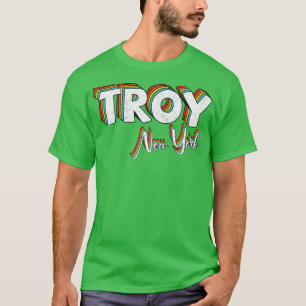 Troy Now York City Vintag Retro Ästhetik T-Shirt