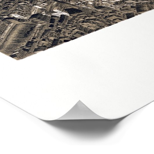 Troy, NY Panorama Karte - 1881 Poster (Ecke)