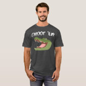 Troy Swamp Choot Em Alligator Gator Hunting T-Shirt (Vorne ganz)
