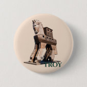 Troy: Trojanisches Pferd Button (Vorderseite)