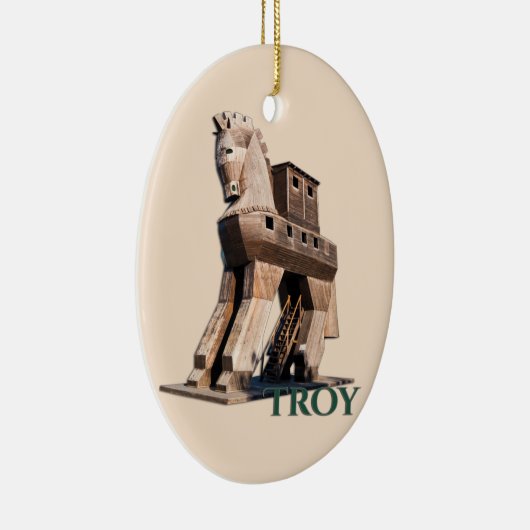 Troy: Trojanisches Pferd Keramik Ornament (Rechts)