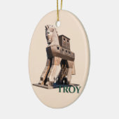Troy: Trojanisches Pferd Keramik Ornament (Links)