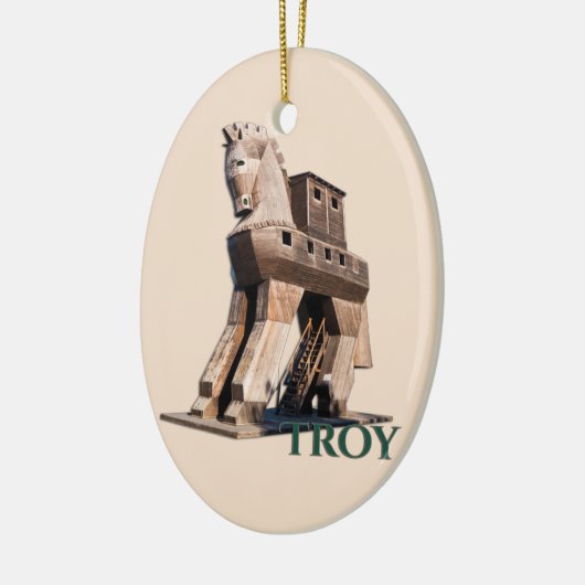 Troy: Trojanisches Pferd Keramik Ornament (Links)