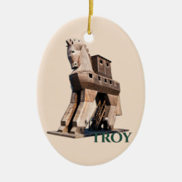 Troy: Trojanisches Pferd Keramik Ornament