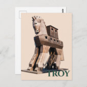 Troy: Trojanisches Pferd Postkarte (Vorne/Hinten)