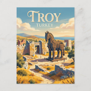 Troy Türkei Postkarte