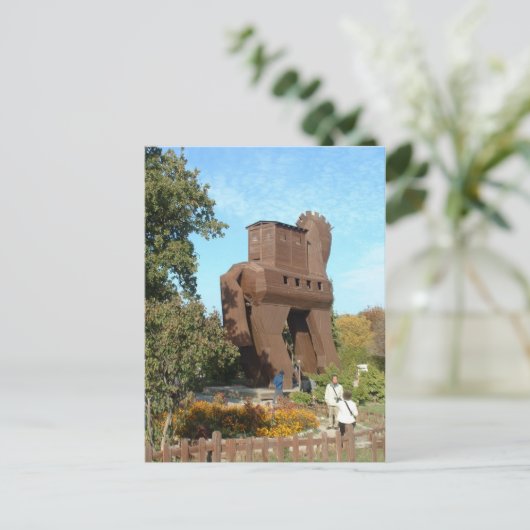 Troyan Pferd Postkarte (Stehend Vorderseite)