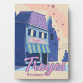 Troyes France Reiseplakat Fotoplatte (Vorderseite)