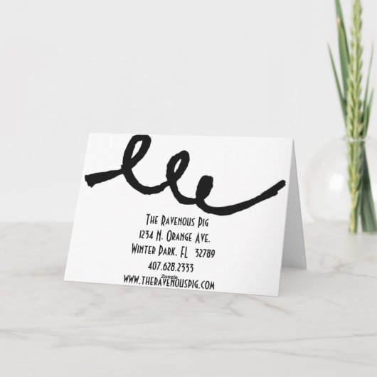 TRP Weihnachtskarte Feiertagskarte (Rückseite)