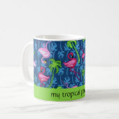 Trpoisches Paradies-Botschaft-Tasse Kaffeetasse (Vorderseite Links)