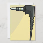 TRRS Audio Jack Connector Tech Gadget Illustration Einladung (Vorderseite)