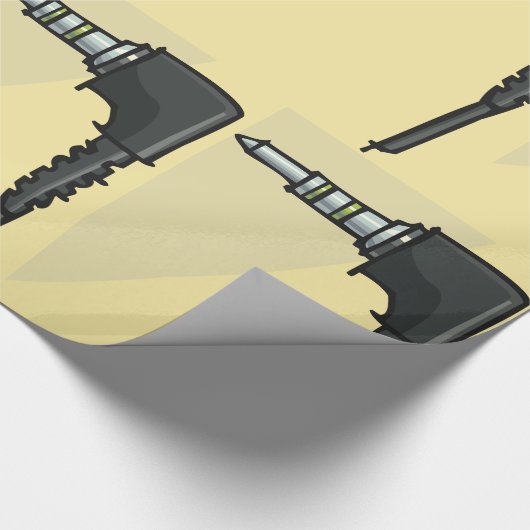 TRRS Audio Jack Connector Tech Gadget Illustration Geschenkpapier (Ecke)