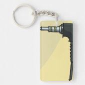 TRRS Audio Jack Connector Tech Gadget Illustration Schlüsselanhänger (Vorderseite)