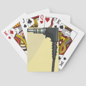 TRRS Audio Jack Connector Tech Gadget Illustration Spielkarten (Rückseite)