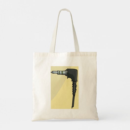 TRRS Audio Jack Connector Tech Gadget Illustration Tragetasche (Rückseite)