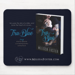 Tru Blue Contemporary Romance Mouse Pad Mousepad