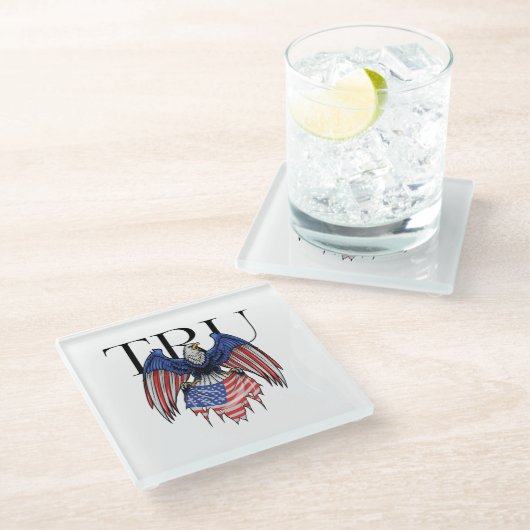 TRU-Untersetzer (Glas) Glasuntersetzer (Schrägansicht)