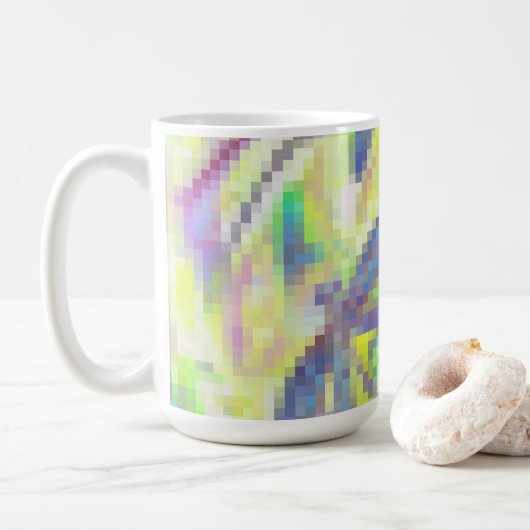 Trüber Libellen Regenbogen Kaffeetasse (Mit Donut)