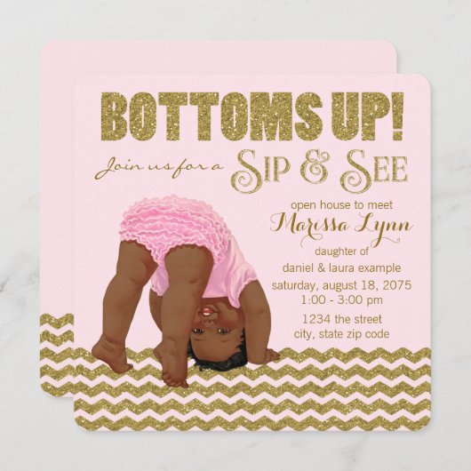 Trübungsgärtner sip and see einladung (Vorne/Hinten)