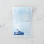 Truck Babydusche Vielen Dank Karten (Innenseite)